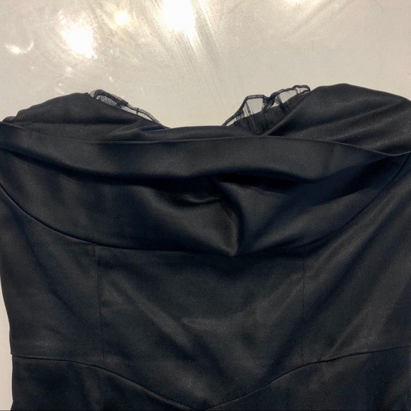 BCBG Strapless Sweetheart Mini Dress LBD Size 0 - Picture 4 of 5